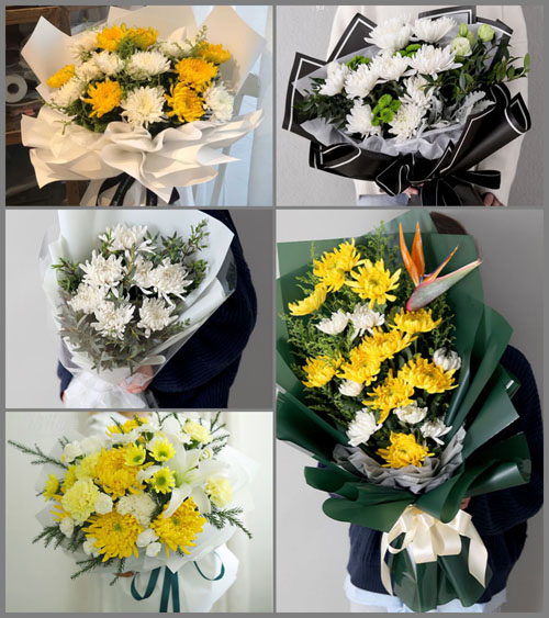 贵州毕节市黔西县洪水镇源水村白事花束代送